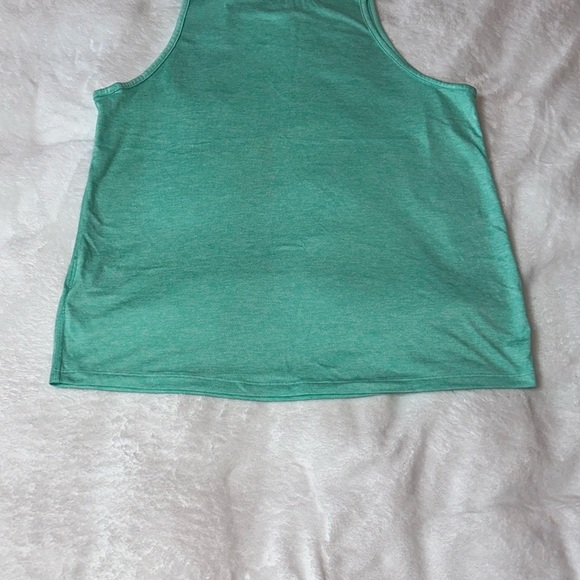 Nike Green Crop Relaxed 2 Tank Top Nike Green, Navy Blue - Picture 1 of 11